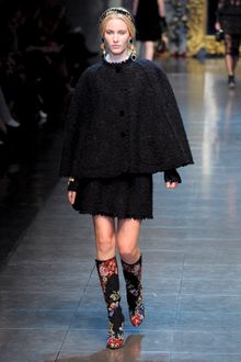 Dolce & Gabbana Fall 2012 Black Mini Skirt with Ruffled Hem - Lyst