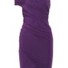 Donna Karan New York Draped Jersey Dress in Purple - Lyst