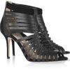Jimmy Choo Mandy Leather Cage Sandals in Black - Lyst