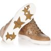 Jimmy Choo Tokyo Suede and Glitterfinish Hightop Sneakers in Beige (sand) - Lyst