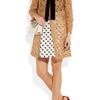 Miu Miu Printed Cotton Aline Skirt in White - Lyst