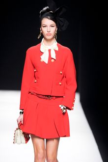 Moschino Fall 2012 Collarless Jacket  - Lyst