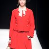 Moschino Fall 2012 Collarless Jacket  in Red - Lyst