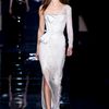 Versace Fall 2012 Asymmetrical Corset Gown With One Long Sleeve And Side Slit In White  in White - Lyst