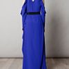 Vionnet Cut Off Crepe De Chine Long Dress in Blue - Lyst