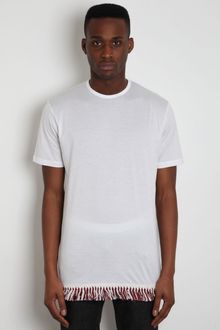 J.W. Anderson Jw Anderson Mens Fringe Detail T-shirt - Lyst