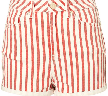 Moto High Waist Stripe Shorts Moto High Waist Stripe Shorts