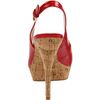 Nine West Nine West Womens Bigspender Slingback Sandal in Red (red patent synthetic) - Lyst