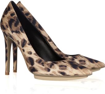 Stella McCartney Foster Leo Animal-print Satin Pumps - Lyst