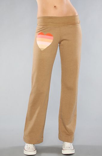  The Beach Heart Gidget Sweatpant in Tan 