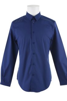 Carven Blue Poplin Cotton Shirt - Lyst