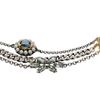 Mawi Multistrand Pearl And Sapphire Linked Bracelet in Gray (pearl) - Lyst