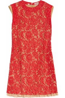 Miu Miu Floral Lace A-line Dress - Lyst