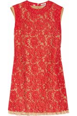 Miu Miu Floral Lace A-line Dress