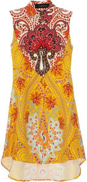  Western Silk-Crepe Shirtdress 
