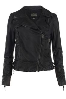 AllSaints Herero Leather Jacket - Lyst