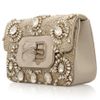 Marchesa Crystal Chain Strap Eve Bag in Silver - Lyst