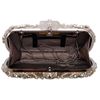Marchesa Crystal Embroidered Clutch in Silver - Lyst