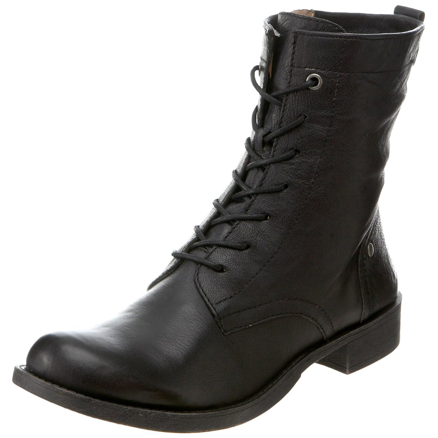 nine west black leather booties