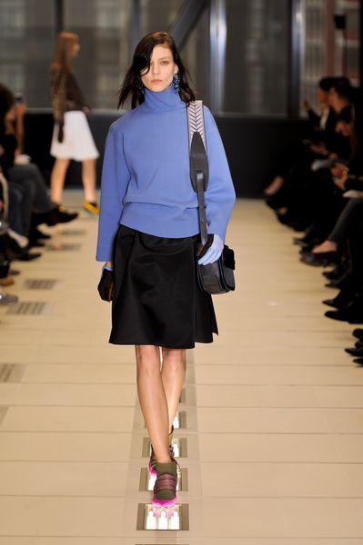 Balenciaga Fall 2012 Black Leather Messenger Bag With Adjustable Shoulder Strap  in Black - Lyst