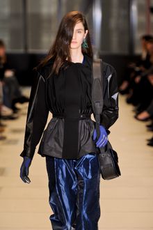 Balenciaga Fall 2012 Nappa And Crocodile Leather Messenger Bag With Adjustable Shoulder Strap In Black  - Lyst