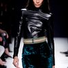 Balmain Leather Turtleneck Top in Black - Lyst