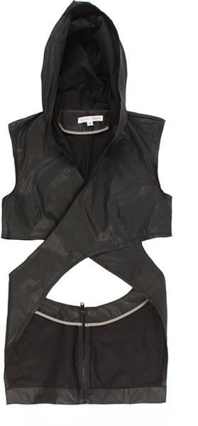 Bedford Street Laundry Strate Hood Wrap Vest - Lyst