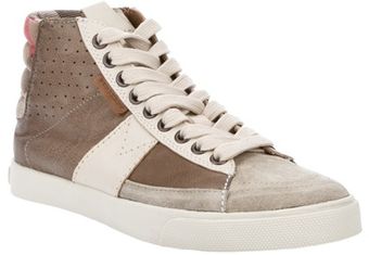  Leather High Top Sneaker 