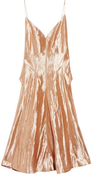 Calvin Klein Kainen Metallic Lurex-blend Dress - Lyst