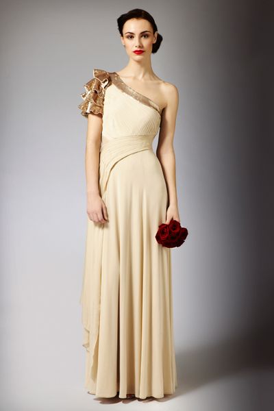 Coast Lavinia Maxi in Gold (champagne) - Lyst