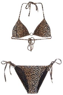 D&G Leopard Print Triangle Bikini - Lyst