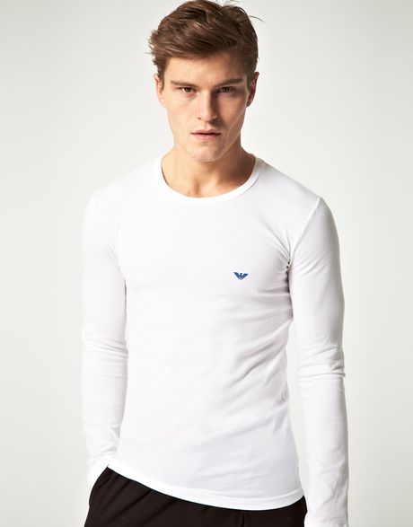 mens armani long sleeve top