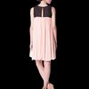 Erin Fetherston Pleated Side Panel Dress in Black - Lyst