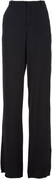 Helmut Lang Wide Leg Trouser in Black - Lyst