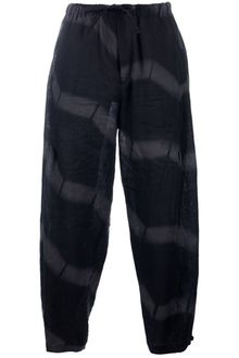 Issey Miyake Striped Wide Leg Trouser - Lyst