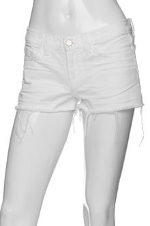 J Brand Denim Cut Off Shorts: White - Lyst