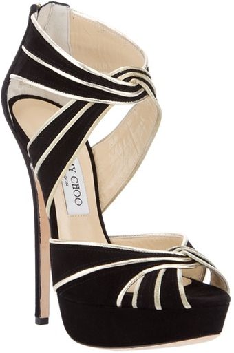 Jimmy Choo Suede Sandal - Lyst