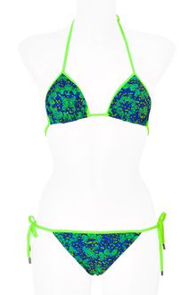 Matthew Williamson Escape Aqua Butterfly Print Triangle Bikini - Lyst