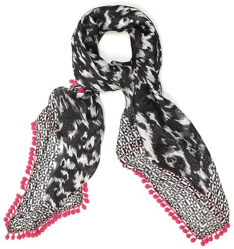 Matthew Williamson Graphic Leopard Print Square Scarf in Animal (leopard) - Lyst