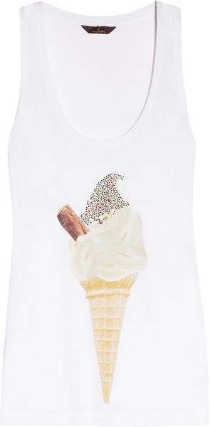 Mulberry Ice Cream-print Modal Tank - Lyst
