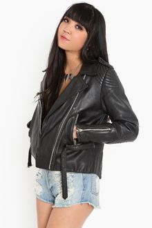 Nasty Gal Midnight Rider Moto Jacket - Lyst