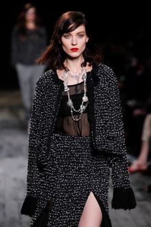 Nina Ricci Fall 2012 Sheer Scoop Neck Blouse  - Lyst