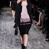 Nina Ricci Fall 2012 Woven Trim Skirt  in Black - Lyst