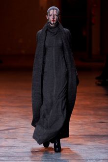 Rick Owens Fall 2012 Gray Wool Maxi Dress With Turtleneck - Lyst