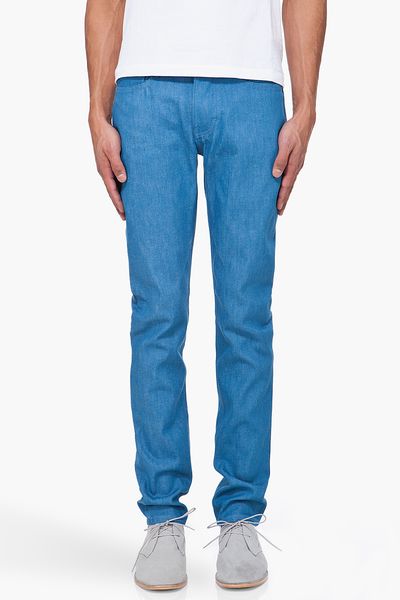 Shipley & Halmos Blue Rhodes Jeans in Blue for Men - Lyst