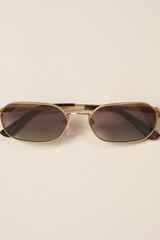 Topman Tmd Matt Gold Sunglasses