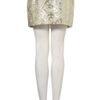 Topshop Floral Jacquard Mini Skirt in Green - Lyst