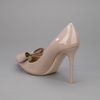 Valentino Patent Leather Pump in Beige - Lyst