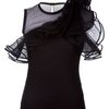 Valentino Ruffle Detail Top in Black - Lyst