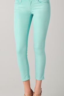 7 For All Mankind Cropped Skinny Jeans - Lyst